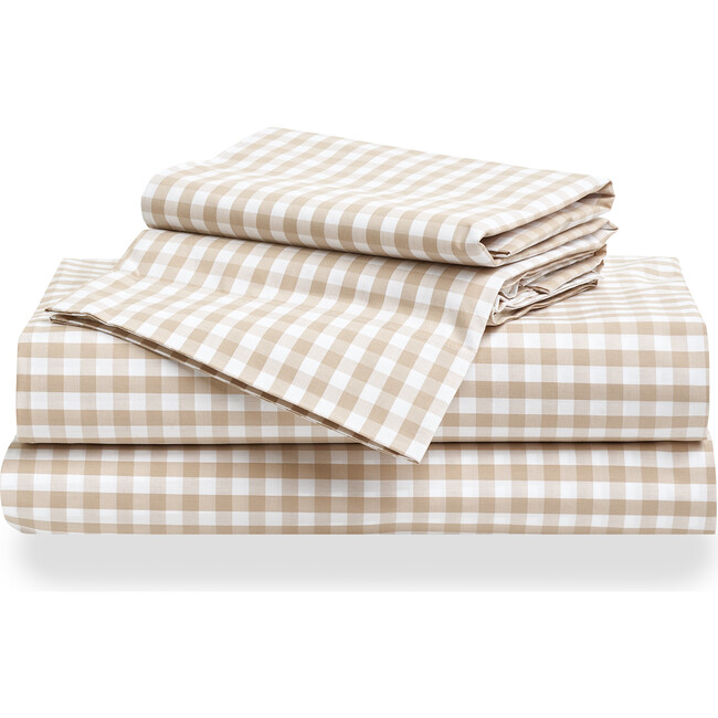 Sheet Set, Camel Gingham