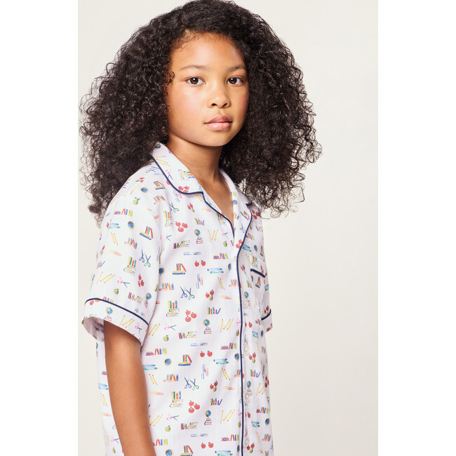 Twill Pajama Short Set, Literary Lessons - Pajamas - 6
