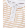 Snug Fit Pajama Set, Camel Stripe - Pajamas - 6