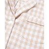 Women's Pajama Set, Camel Gingham - Pajamas - 6