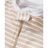 Pima Cotton Romper, Camel Stripe - Rompers - 2