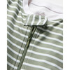 Pima Cotton Romper, Sage Stripe - Rompers - 2