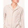 Classic Pajama Set, Camel Gingham - Pajamas - 3