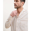 Men's Pajama Set, Camel Gingham - Pajamas - 6