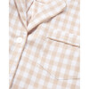 Men's Pajama Set, Camel Gingham - Pajamas - 7