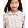 Colette Pajama Set, Camel Gingham - Pajamas - 6