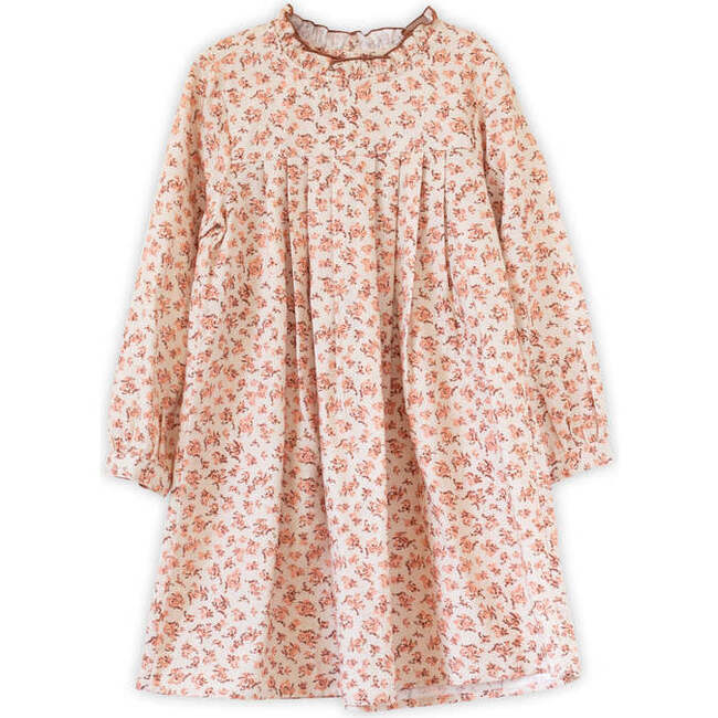Girls Myrtle Pleated Dress | Pink Heather