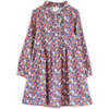 Girls Long Sleeves Dress with Front Ruffle | Garden Confetti - Dresses - 1 - thumbnail