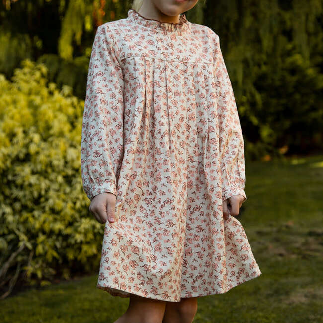 Girls Myrtle Pleated Dress | Pink Heather - Dresses - 2