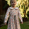 Girls Adelaide Velvet Tie Dress | Autumn Floral - Dresses - 3
