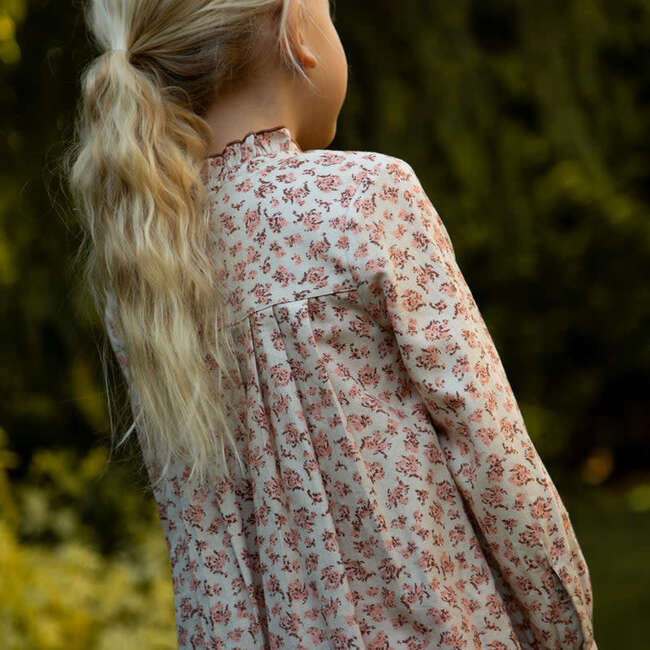 Girls Myrtle Pleated Dress | Pink Heather - Dresses - 3