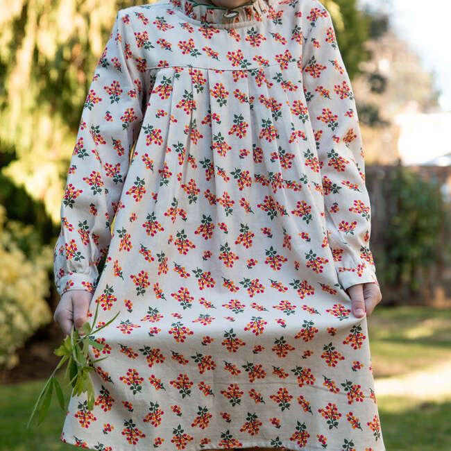 Girls Myrtle Pleated Dress | Autumn Floral - Dresses - 5