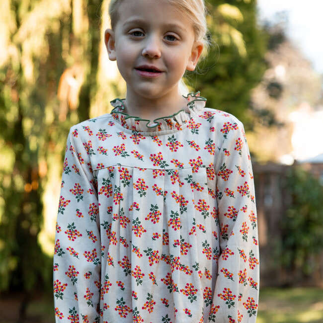 Girls Myrtle Pleated Dress | Autumn Floral - Dresses - 6