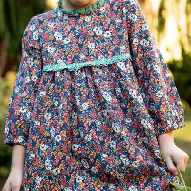 Toddler Priya Dress with Lace Trim | Garden Confetti - Dresses - 3