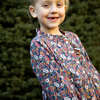 Girls Long Sleeves Dress with Front Ruffle | Garden Confetti - Dresses - 5