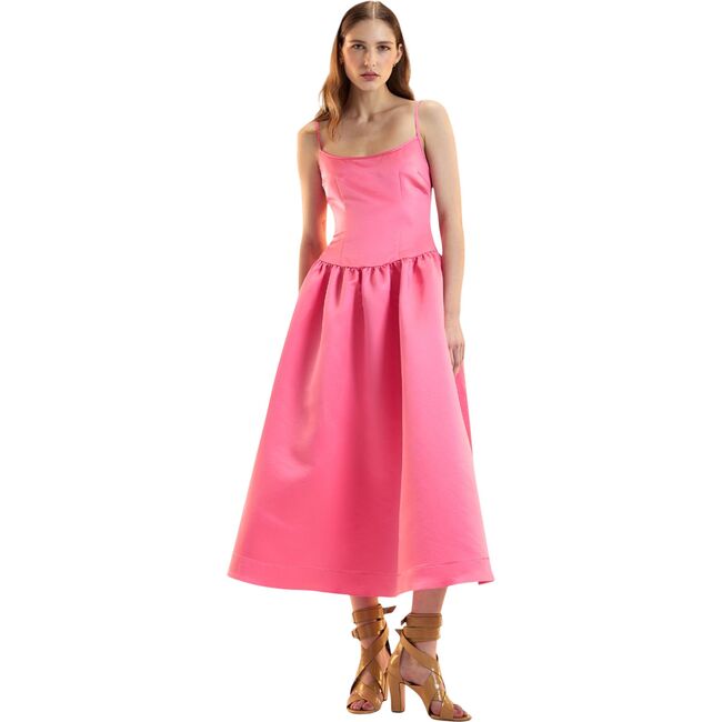 The Genevive Silk Dress, Pink