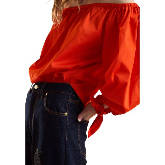 The Bunny Blouse, Red - Blouses - 2