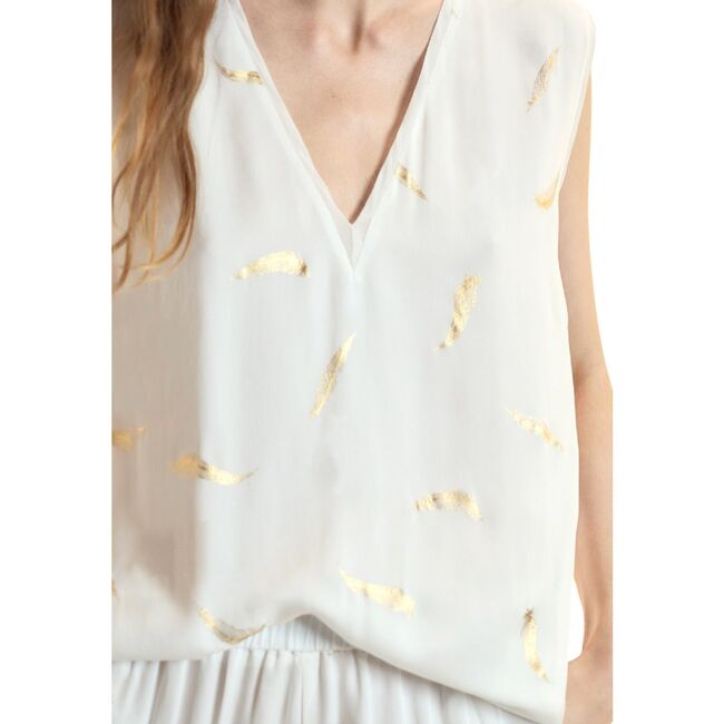 Light as a Feather Top, White - Blouses - 3