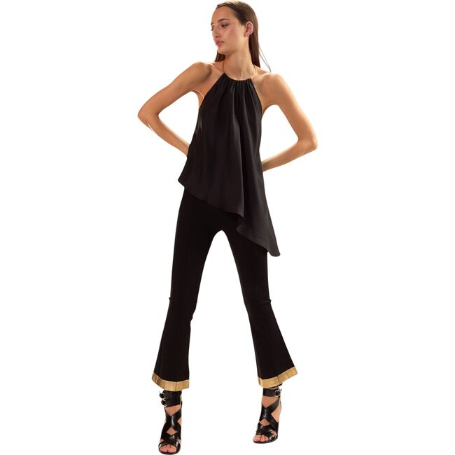 Talita Silk Blouse, Black - Blouses - 3