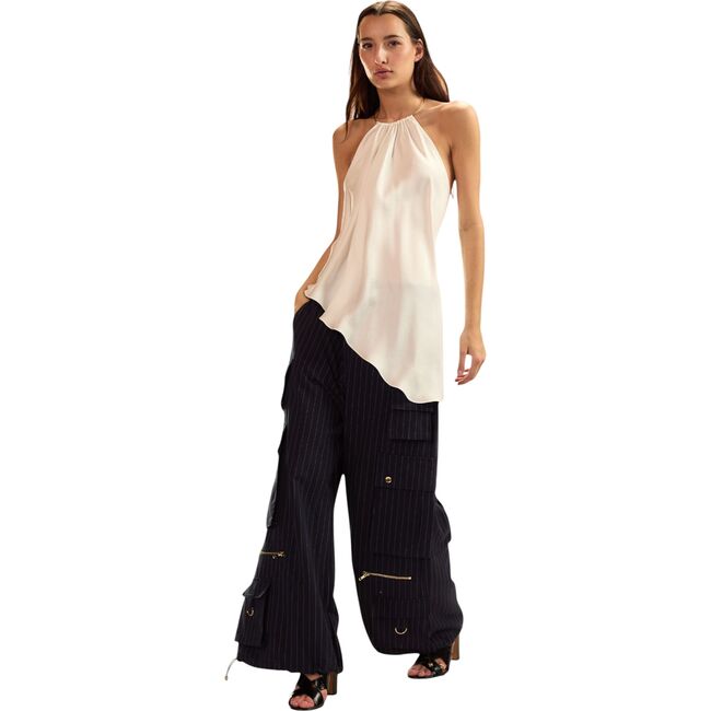 Talita Silk Blouse, White - Blouses - 3