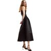 The Genevive Silk Dress, Black - Dresses - 2