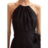 Talita Silk Wrap Dress, Black - Dresses - 3