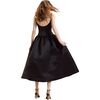 The Genevive Silk Dress, Black - Dresses - 3