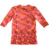 Ruffle Dress, Red Floral - Dresses - 1 - thumbnail