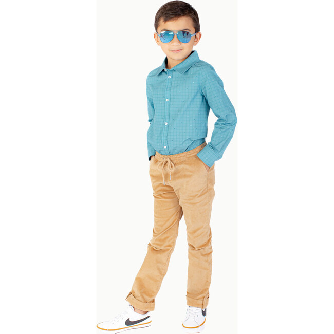 Boys' Corduroy Pants, Medium Brown - Pants - 2