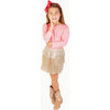 Long Sleeve Puff Sleeve Tee, Pink & Red Heart Stripe - Blouses - 2