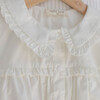 Ruffle Trim Blouse, White - Blouses - 3
