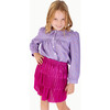 Ruffle Skirt, Purple Metallic - Skirts - 3