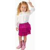 Ruffle Skirt, Purple Metallic - Skirts - 4