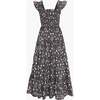 The Ellie Maxi Nap Dress, Chocolate Swedish Floral - Dresses - 1 - thumbnail