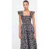 The Ellie Maxi Nap Dress, Chocolate Swedish Floral - Dresses - 3