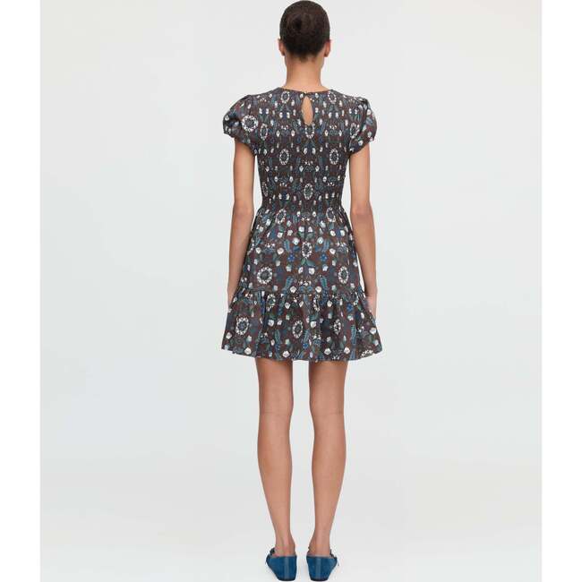 The Gia Mini Nap Dress, Chocolate Swedish Floral - Dresses - 5