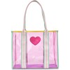 Color Block Clear Tote Bag - Bags - 1 - thumbnail