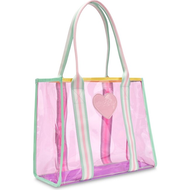 Color Block Clear Tote Bag - Bags - 2