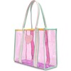 Color Block Clear Tote Bag - Bags - 3