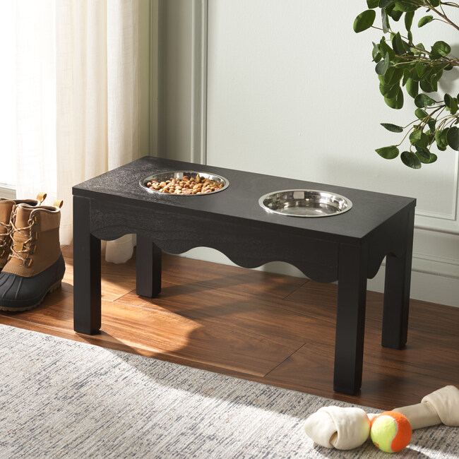 Lilith Pet Feeder, Black - Pet Bowls & Feeders - 2