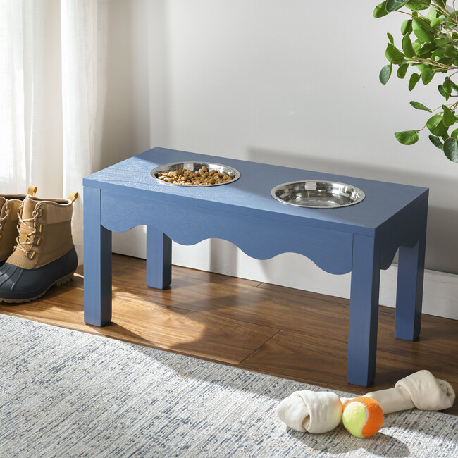 Lilith Pet Feeder, Blue - Pet Bowls & Feeders - 2