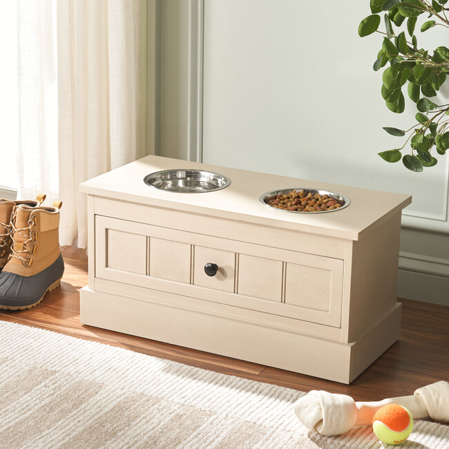 Boomer Pet Feeder W/ Drawer, Unfinished - Pet Bowls & Feeders - 2