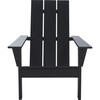 All Weather Adirondack Chair, Black - Accent Seating - 1 - thumbnail