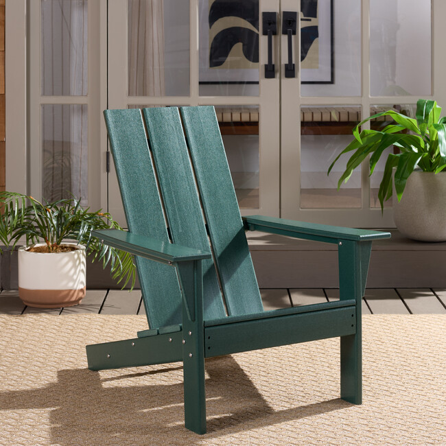 All Weather Adirondack Chair, Green - Accent Seating - 2