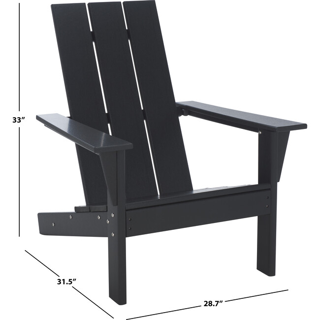 All Weather Adirondack Chair, Black - Accent Seating - 3