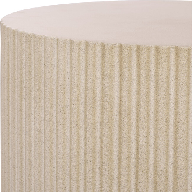 Napa Low Wide Side Table, Beige - Accent Tables - 2