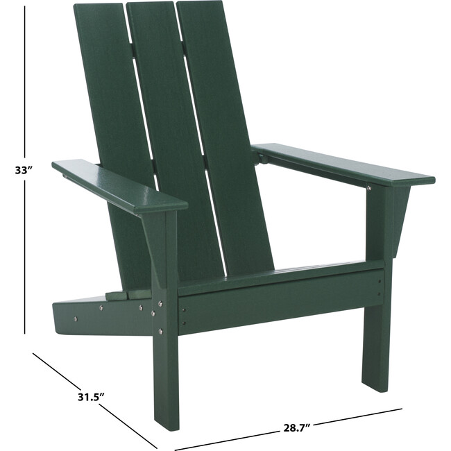All Weather Adirondack Chair, Green - Accent Seating - 4