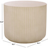 Napa Low Wide Side Table, Beige - Accent Tables - 3