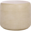 Astrid Low Wide Side Table, Beige - Accent Tables - 1 - thumbnail