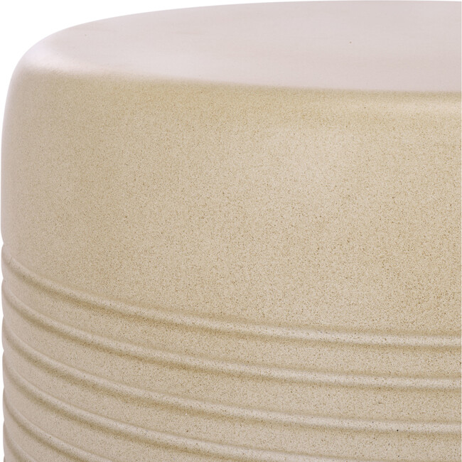Astrid Low Wide Side Table, Beige - Accent Tables - 2